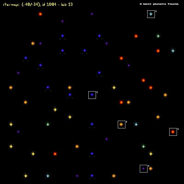AstroWars starmap