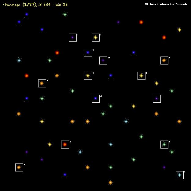 AstroWars starmap
